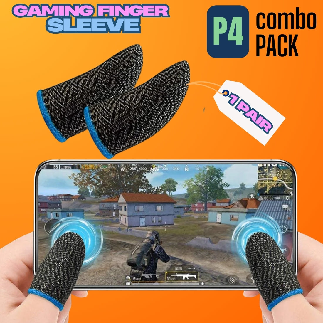 Airbuds Pro Ultimate Combo โ TWS Earbuds, Silicon Case, Gaming Finger Sleeves & Wired Earphone