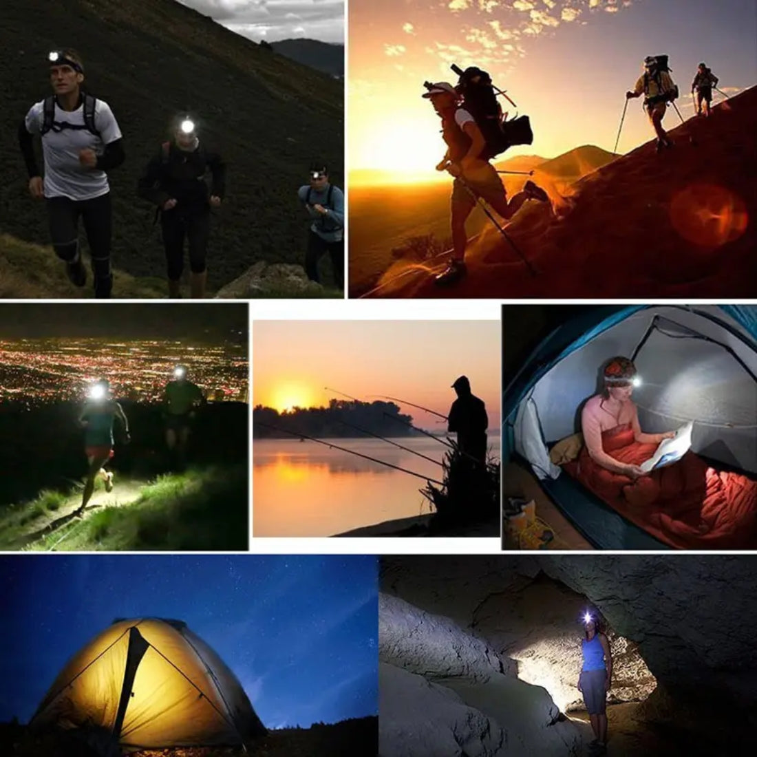 π¦ 75W Rechargeable Head Torch with Long-Range Laser Beam & Adjustable Strap β‘