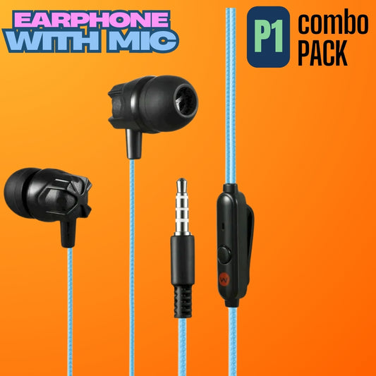 Airbuds Pro Ultimate Combo – TWS Earbuds, Silicon Case, Gaming Finger Sleeves & Wired Earphone