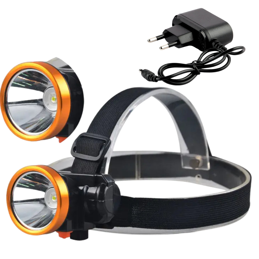 🔦 75W Rechargeable Head Torch with Long-Range Laser Beam & Adjustable Strap ⚡