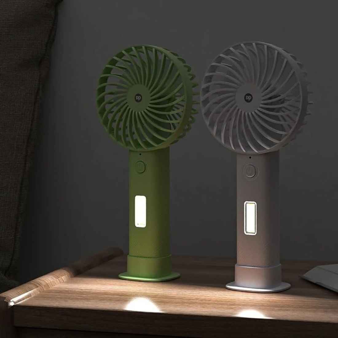 Powerful Rechargeable Mini Fan with LED Light – High-Speed, Portable & Multi-Use for Home & Travel