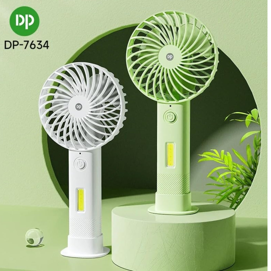 Powerful Rechargeable Mini Fan with LED Light – High-Speed, Portable & Multi-Use for Home & Travel