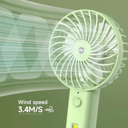 Powerful Rechargeable Mini Fan with LED Light – High-Speed, Portable & Multi-Use for Home & Travel