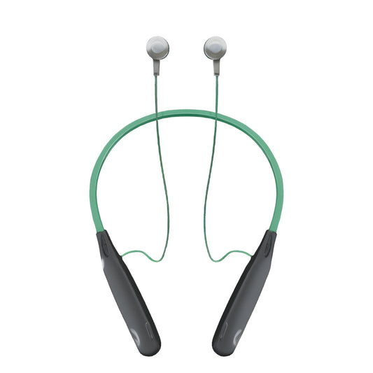 Neckband 250h standby High-Performance Wireless Headphone Magnetic Neckband 200mAh Bluetooth  (Black, True Wireless)